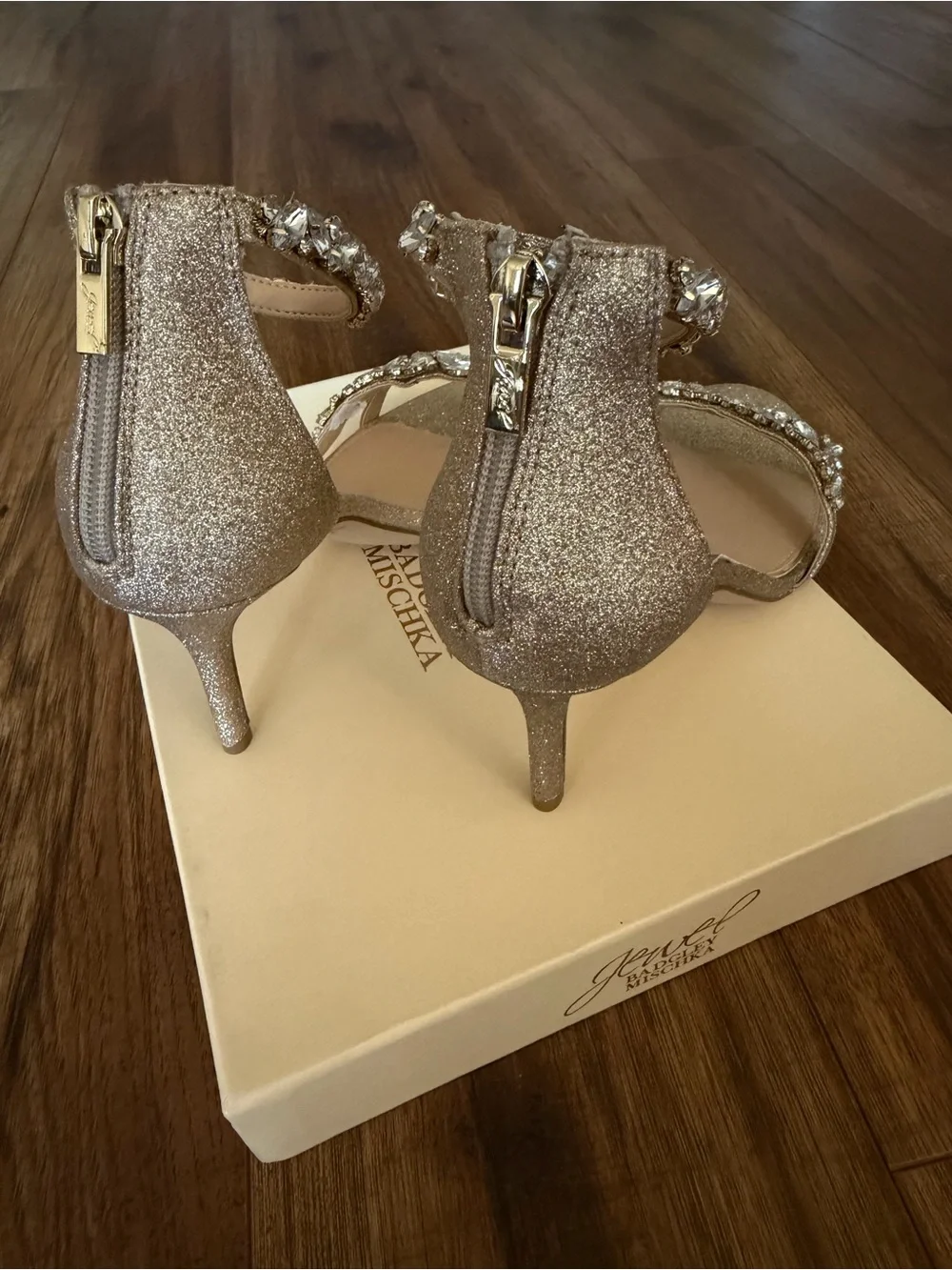 Dustyn Ankle Strap Sandal Jewel Badgley Mischka Collection